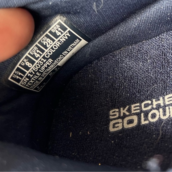 Skechers “Go Lounge” Navy Blue Slip-In Sneakers Women’s 11 - Picture 7 of 7